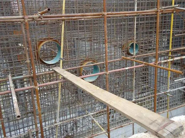 香洲區剛性防水套管施工現場